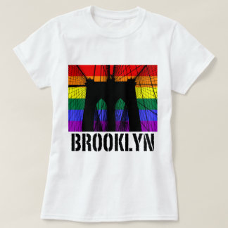 T-shirt Fierté 2 de silhouette de pont de Brooklyn