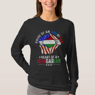 T-shirt Fierté américaine hongroise d'Amérique Étranger Ho