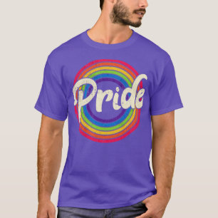 T-shirt Fierté arc-en-ciel LGBT Vintage pour hommes garçon
