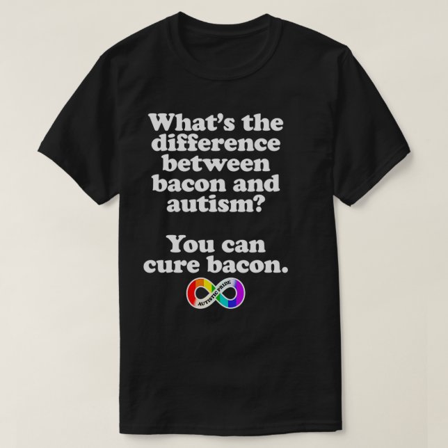 T-shirt Fierté autistique Différence de plaisanterie entre (Design devant)