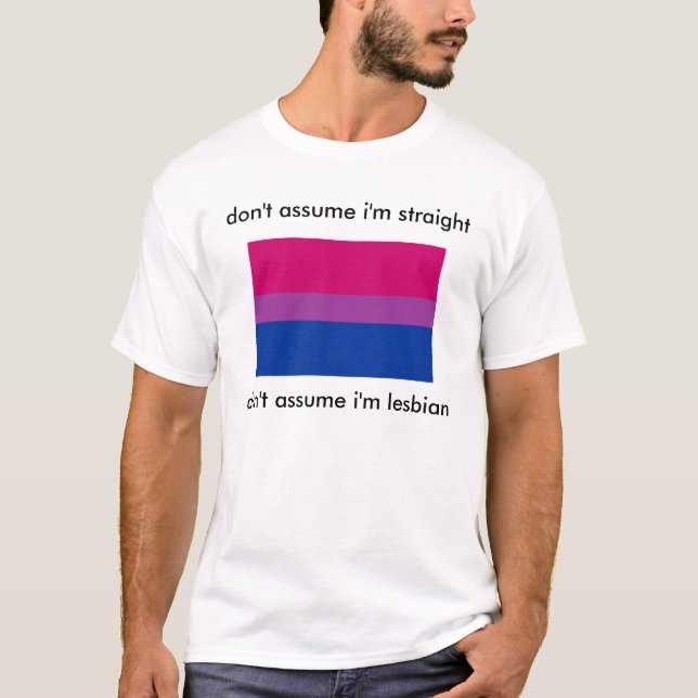 T-shirt fierté bisexuelle (Devant)