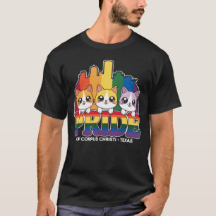 T-shirt Fierté de Corpus Christi City Texas USA Rainbow Fl