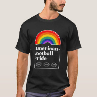 T-shirt Fierté de football américain LGBTQIA Gay