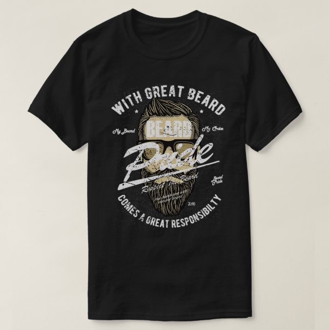 T-shirt Fierté de la barbe (Design devant)