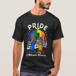 T-shirt Fierté de la ville de Milwaukee Wisconsin Chats Ar
