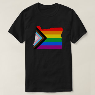 T-shirt Fierté de l'État de l'Oregon LGBTQ Progress Pride