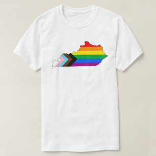 T-shirt Fierté de l'État du Kentucky LGBTQ Progress Pride