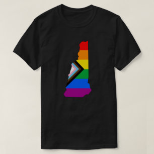 T-shirt Fierté de l'État du New Hampshire LGBTQ Progress P