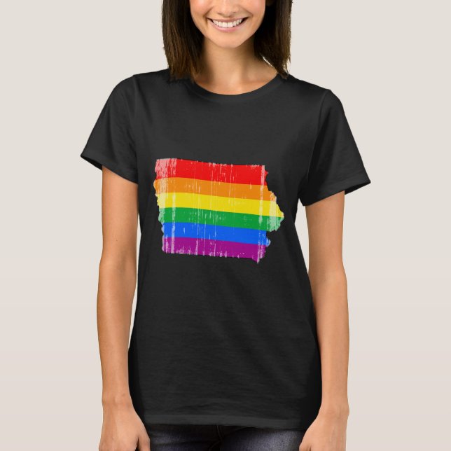 T-SHIRT FIERTÉ DE L'IOWA - AFFLIGÉE - .PNG (Devant)