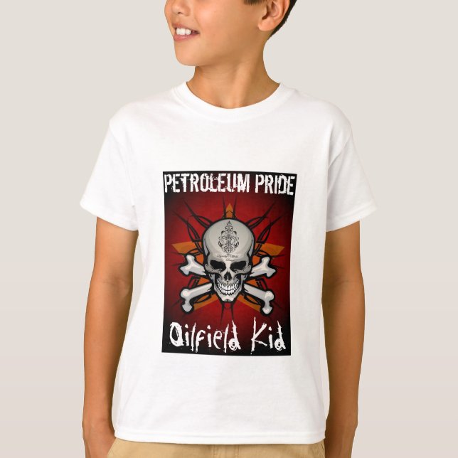 T-shirt Fierté de pétrole, crâne (Devant)