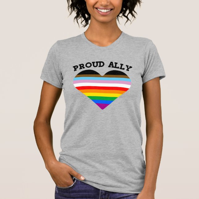 T-shirt Fierté de progrès de l'Ally (Devant)