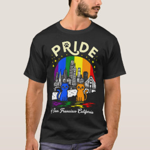 T-shirt Fierté de San Francisco Ville Californie Chats Rai