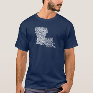 T-shirt Fierté d'empreinte digitale de l'État d'origine
