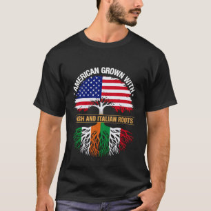 T-shirt Fierté des racines irlandaises italiennes de l'hér
