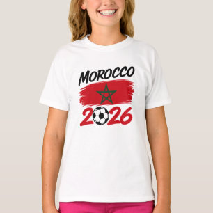 T-shirt Fierté des Supporters de Football Maroc 2026