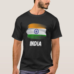 T-shirt Fierté Drapeau Indien Retro Famille Drapeau Corres