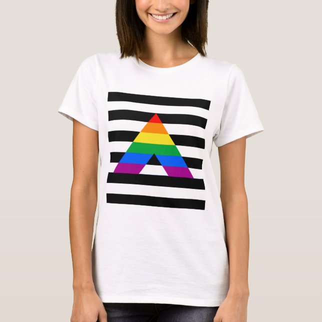 T-shirt Fierté droite d'allié (Devant)
