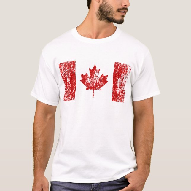 T-shirt Fierté du drapeau du Canada (Devant)