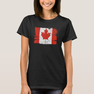 T-shirt Fierté du drapeau du Canada Amitié Pride Paix Vint