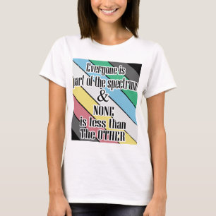 T-shirt fierté du handicap tout le monde fait partie du sp