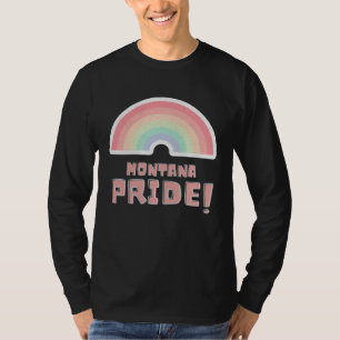 T-shirt Fierté du Montana LGBTQ Mignon Arc-en-ciel Minimal