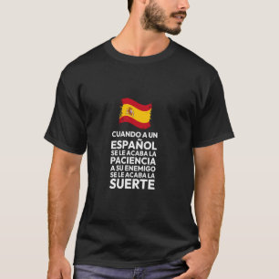 T-shirt fierté espagnole Espagne phrase patriotique