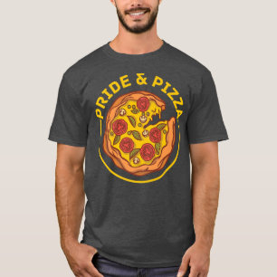 T-shirt Fierté Et Pizza - Gay pride Lgbt Drapeau Arc En Ci