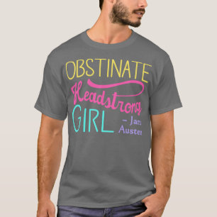 T-shirt Fierté et préjugé Citation II Couleurs vives