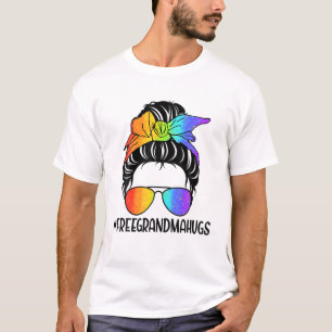 T-shirt Fierté Grandma Grandma Hugs T Fier Gay pride lesbi