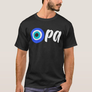T-shirt Fierté grecque OPA Mauvais Œil Hellas Grèce Mauvai