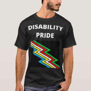 T-shirt Fierté Handicap Avec Drapeau