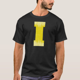 T-shirt FIERTÉ I VINTAGE.png JAUNE de LETTRE