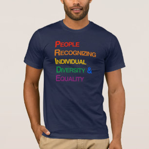 T-SHIRT FIERTÉ : LES GENS IDENTIFIANT LA DIVERSITÉ