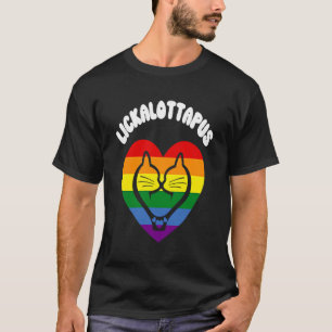 T-shirt Fierté lesbienne Fierté gay Stuff Gay Cat Lickalot