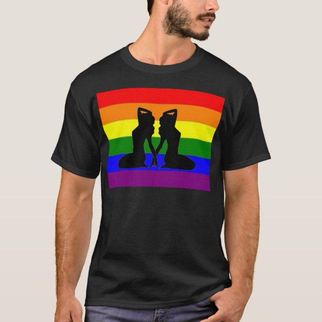 T-shirt Fierté lesbienne grecque (Devant)