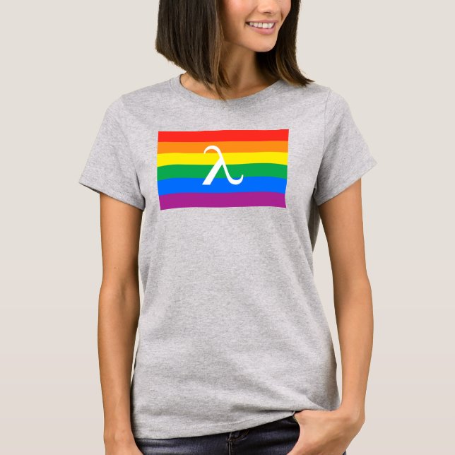 T-shirt Fierté LGBT et activisme Lambda (Devant)
