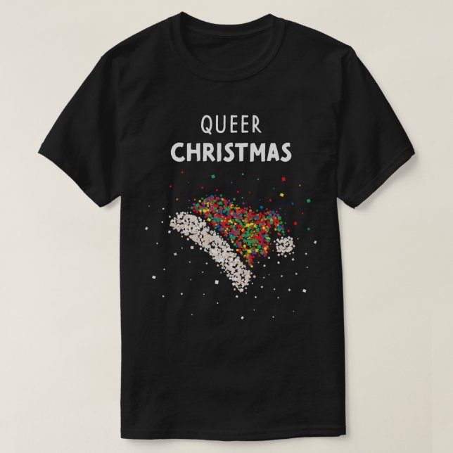 T-shirt Fierté LGBTQ de Noël Queer (Design devant)