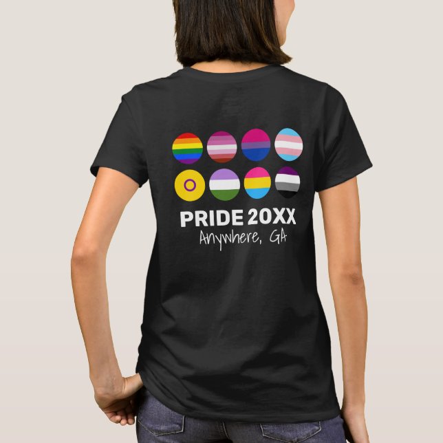 T-shirt Fierté LGBTQ+ (Image Précédente Pour Couleurs Somb (Dos)