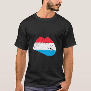 T-shirt Fierté luxembourgeoise Letzebuerg Drapeau du Luxem