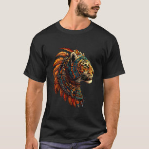 T-shirt Fierté mexicaine native Jaguar aztèque maya mexica