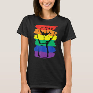 T-shirt Fierté Mois Merch Lgbt Rainbow Poing Lgbtq Gay Pri