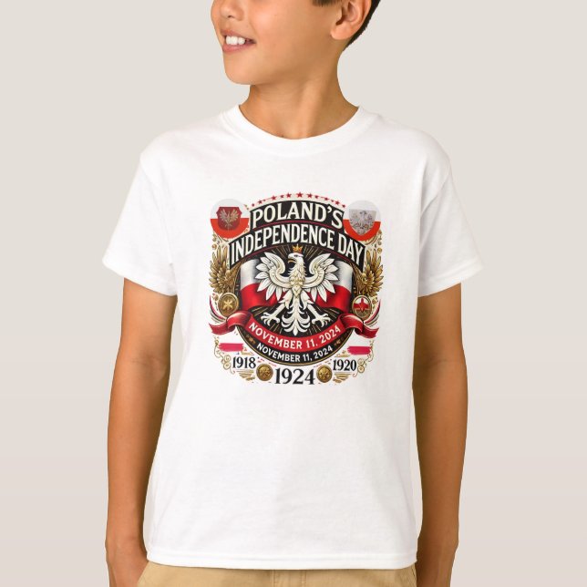 T-shirt Fierté polonaise : Fête de l'Indépendance 2024 (Devant)
