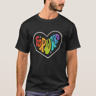 T-shirt Fierté Proward Heart Rainbow Graphisme LGBTQ Equal