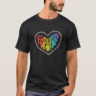 T-shirt Fierté Proward Heart Rainbow Graphisme LGBTQ Equal