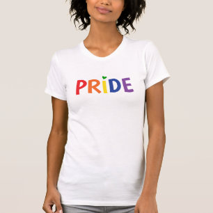 T-shirt Fierté rainbow flag couleurs lgbtqa+ texte gay pri