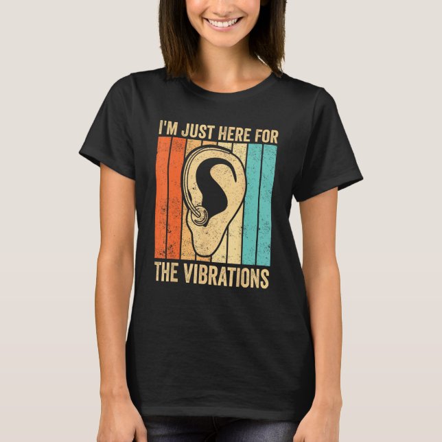 T-shirt Fierté sourde ASL Langue des signes Je suis juste  (Devant)