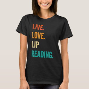 T-shirt Fierté sourde ASL Langue des signes Live Love Lect
