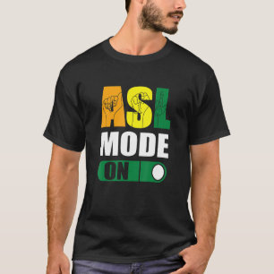 T-shirt Fierté Sourde Mode ASL Sur Fier Langue Signale Mai