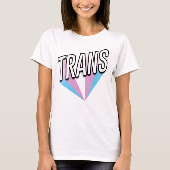 T-shirt Fierté Trans éclatée Trans (Devant)