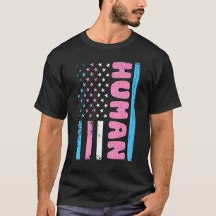 T-shirt Fierté transgenre humaine Drapeau trans Ally Fière
